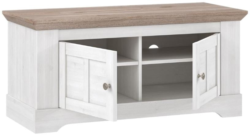 Illopa Oak Nelson and Snowy Oak 2 Door Bench