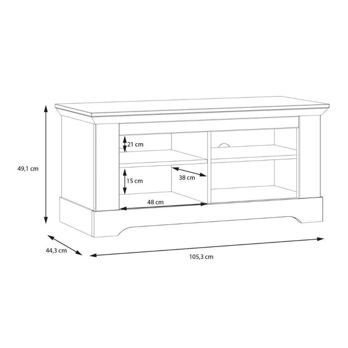 Illopa Oak Nelson and Snowy Oak 2 Door Bench