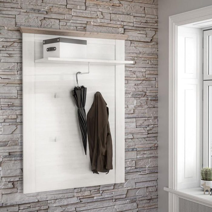 Illopa Oak Nelson and Snowy Oak Wall Panel