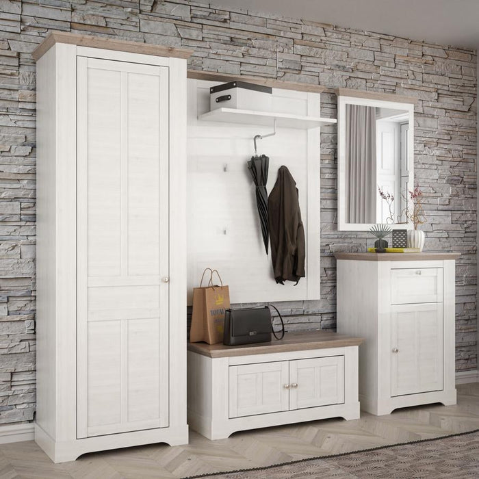 Illopa Oak Nelson and Snowy Oak Wall Panel