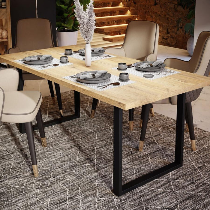 Nikomedes Bartex Oak Dining Table - 6 Seater