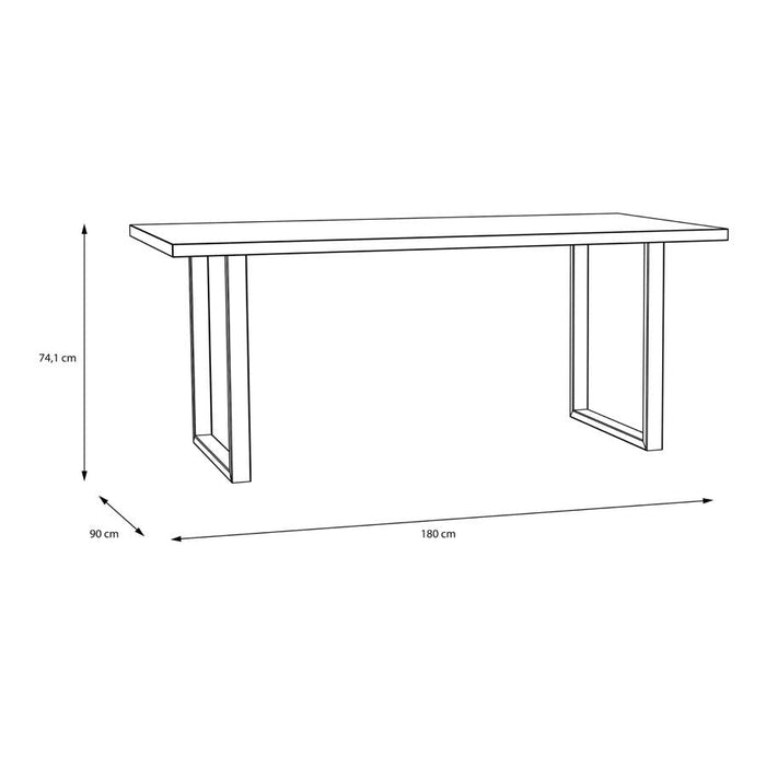 Nikomedes Bartex Oak Dining Table - 6 Seater