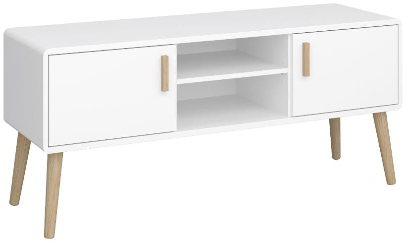 Pavona Pure White 2 Door TV Table