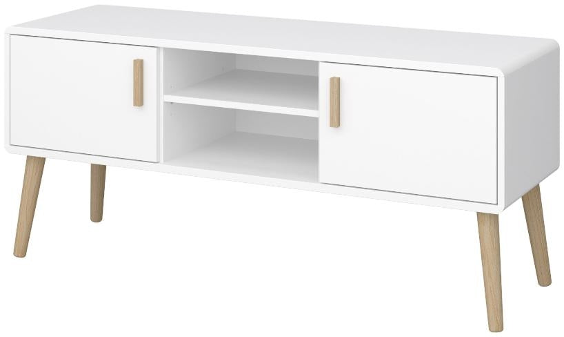 Pavona Pure White 2 Door TV Table