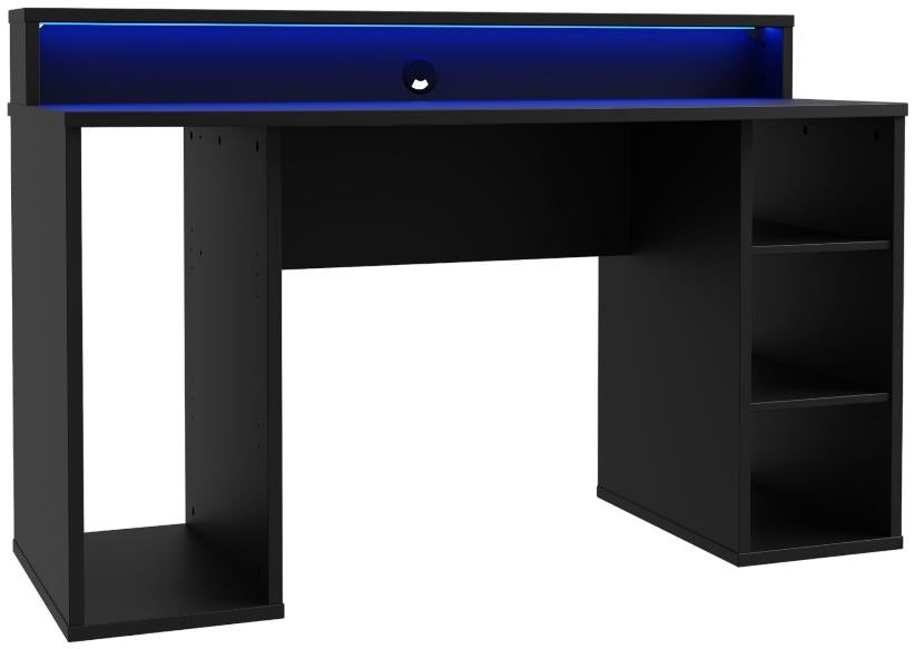 Tezaur Matt Black Gaming Desk
