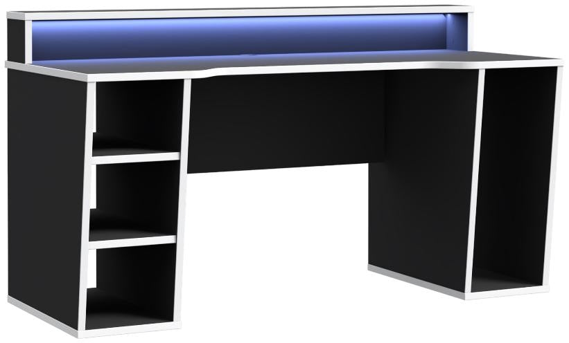 Tezaur Black Led Gaming Desk