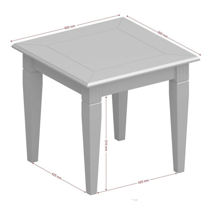 Venice Pure White Side Table