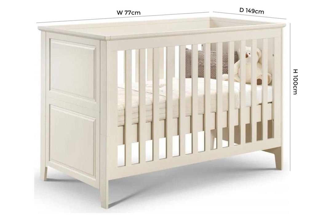 Cameo Stone White Pine Cotbed