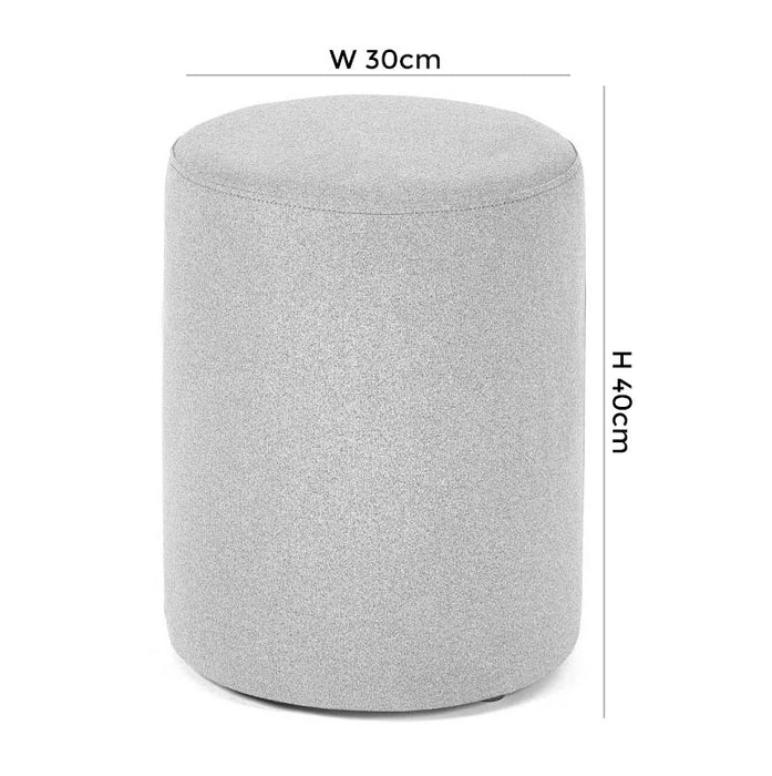 Seattle Grey Fabric Stool (Solid in Pairs)