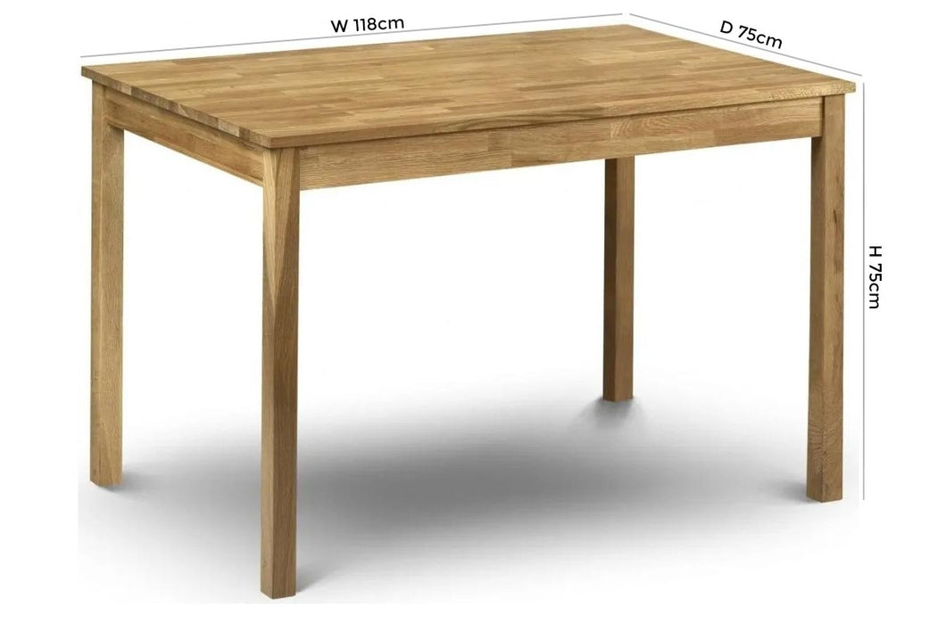 Coxmoor Oiled Oak Dining Table - 4 Seater