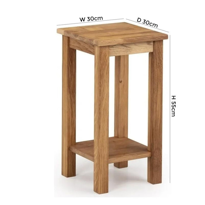 Coxmoor Oak Tall Narrow Side Table