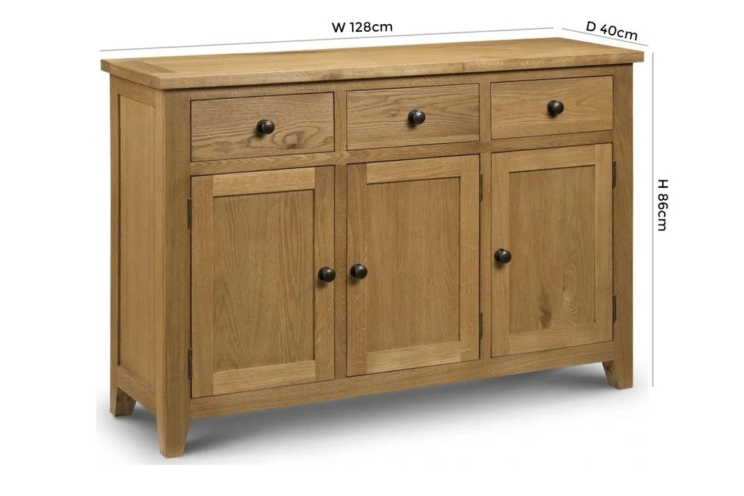 Astoria Oak 3 Door Sideboard