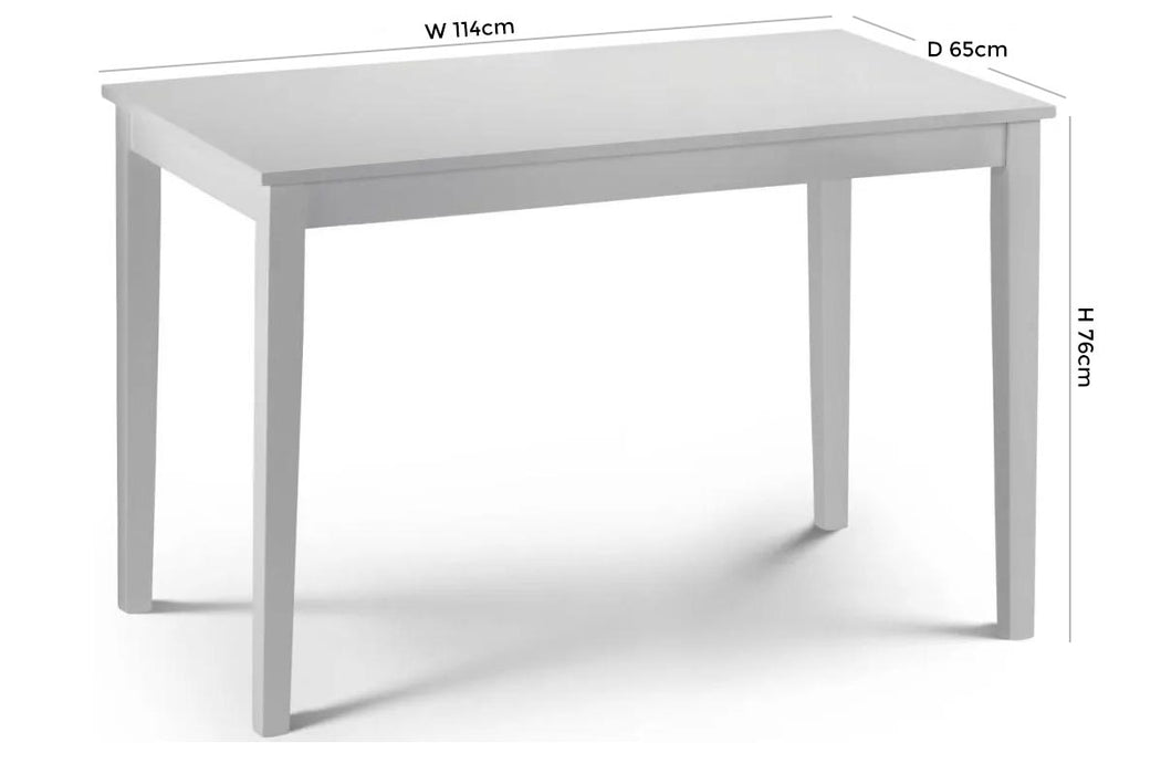 Taku White Dining Table - 4 Seater