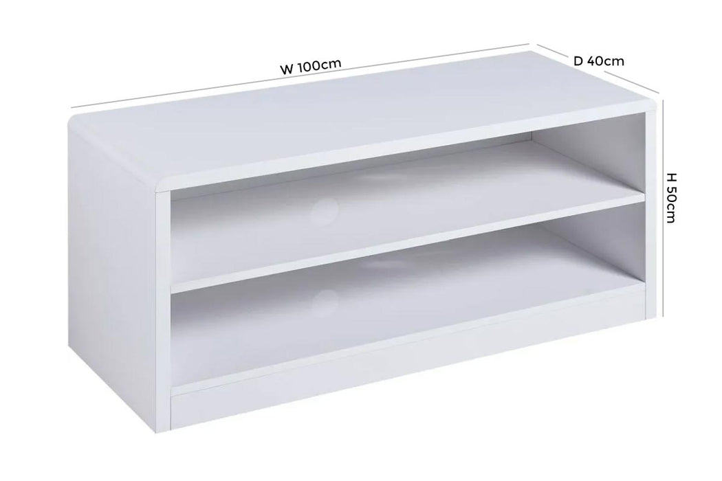 Manhattan White High Gloss TV Unit upto 49inch