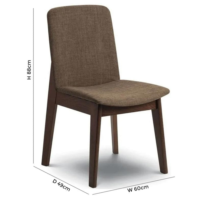 Chelsea Walnut and Glass Round 4 Seater Dining Set with 4 Kensington Chairs