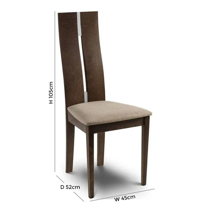 Chelsea Walnut and Glass Round 6 Seater Dining Set with 4 Cayman Chairs