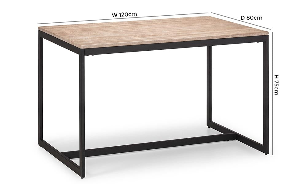 Tribeca Sonoma Oak Dining Table - 4 Seater