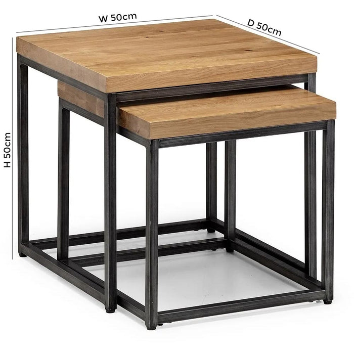 Brooklyn Rustic Nest of 2 Tables