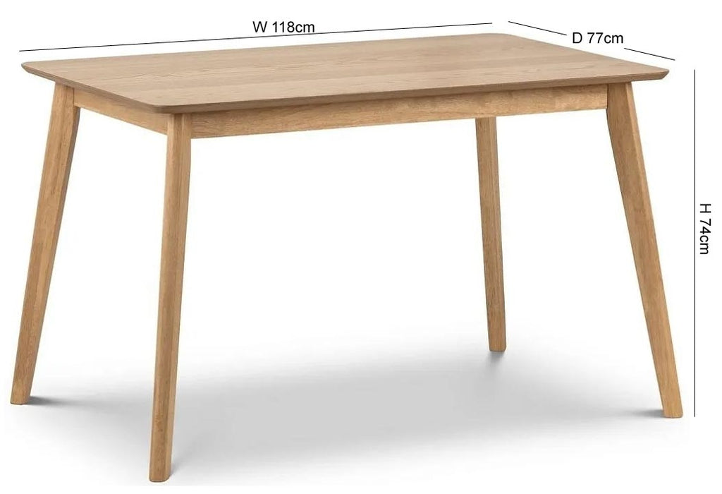 Boden Brown Dining Table - 4 Seater