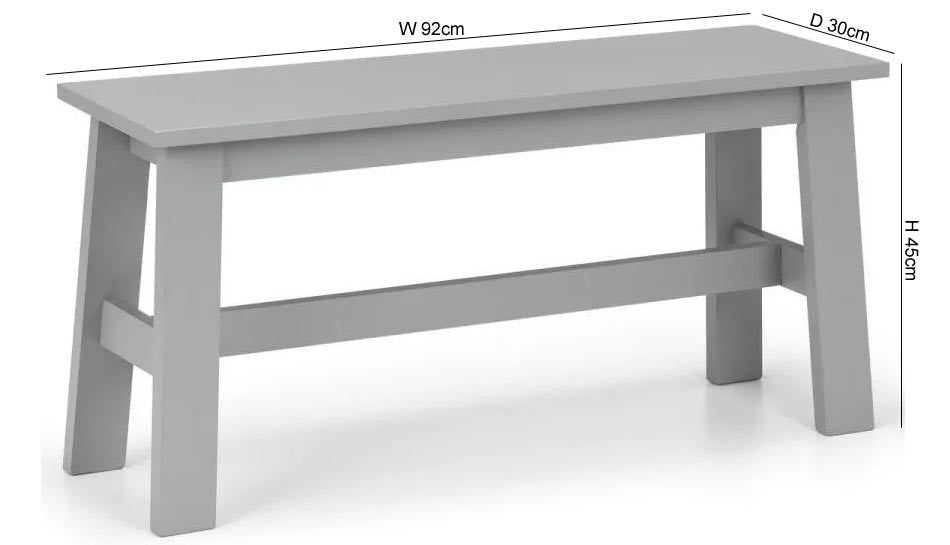 Kobe Lunar Grey Bench