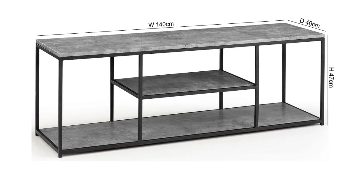 Staten Concrete Effect TV Unit upto 64inch