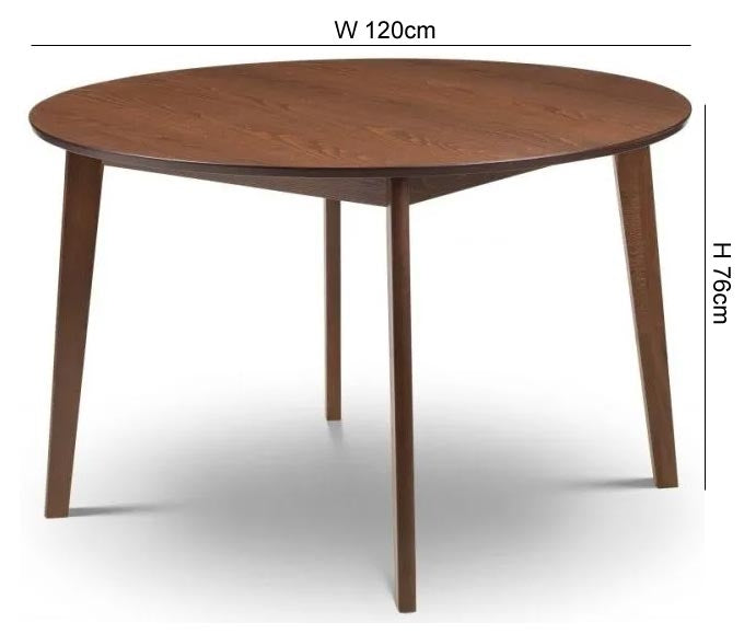 Farringdon Circular 2-4 Seater Dining Table with 4 Grey Chairs
