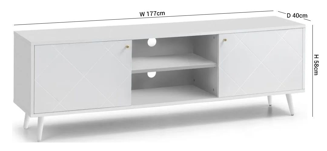 Moritz White TV Cabinet Upto 69inch