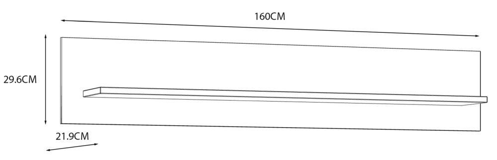 Bohol Wall Shelf - 160cm