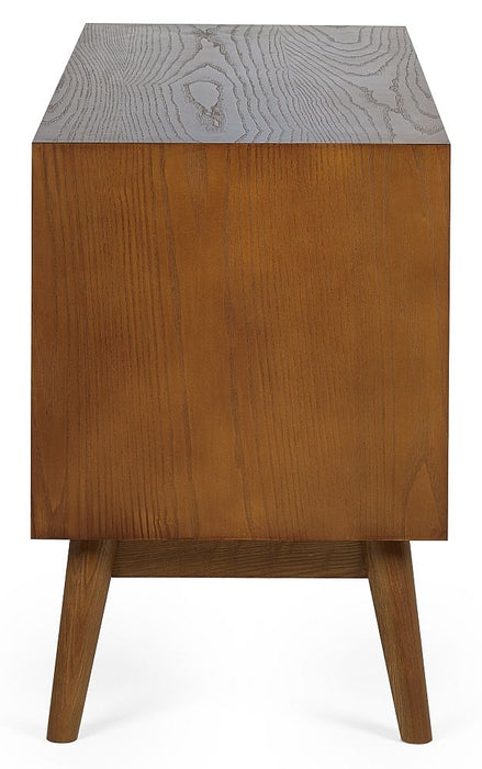 Lowry Cherry Wood 2 Door Media Unit