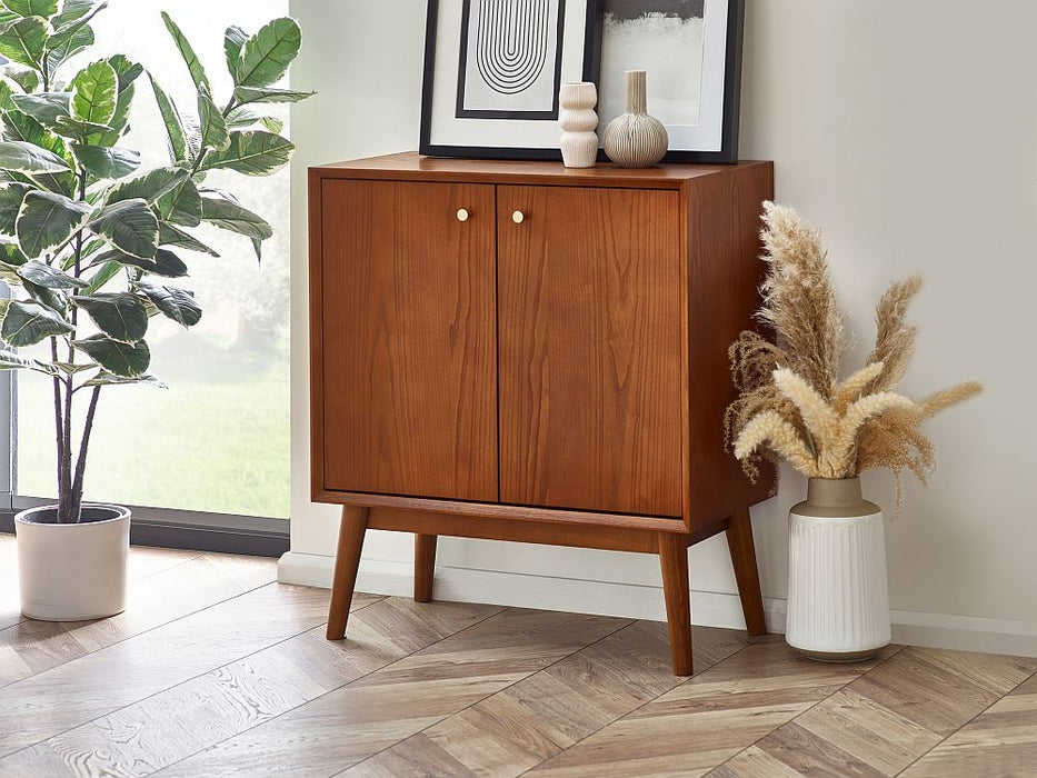 Lowry Cherry Wood 2 Door Small Sideboard