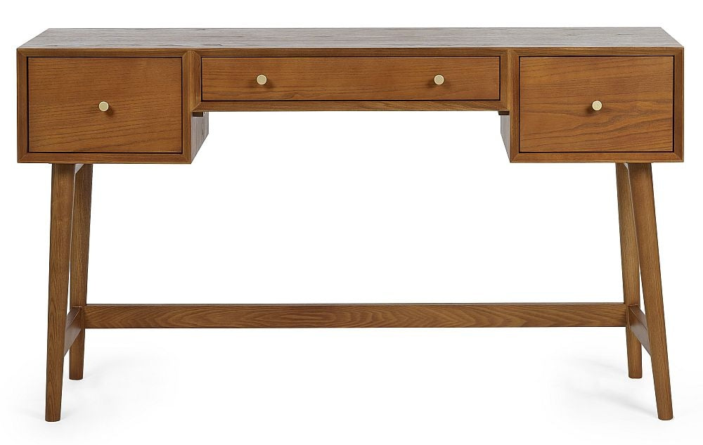 Lowry Cherry Wood 3 Drawer Dressing Set