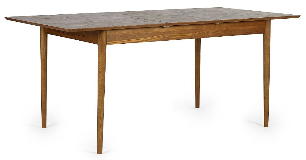 Lowry Cherry Wood Extending 4 Seater Extending Dining Table with 2 Drawer