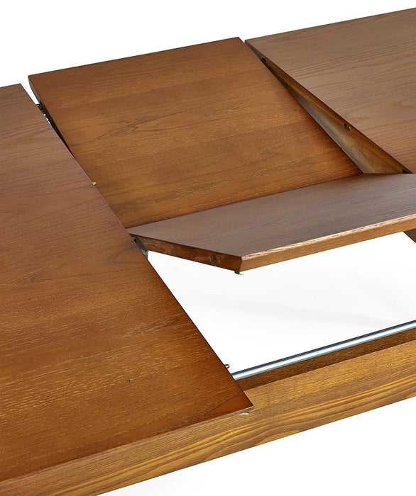Lowry Cherry Wood Extending 4 Seater Extending Dining Table with 2 Drawer