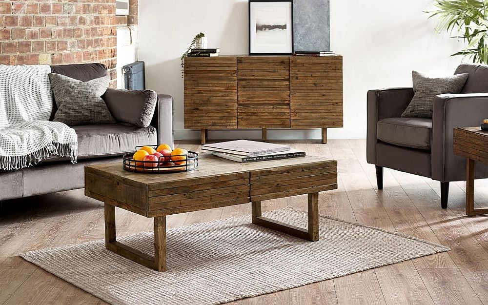 Woburn Brown 2 Drawer Coffee Table