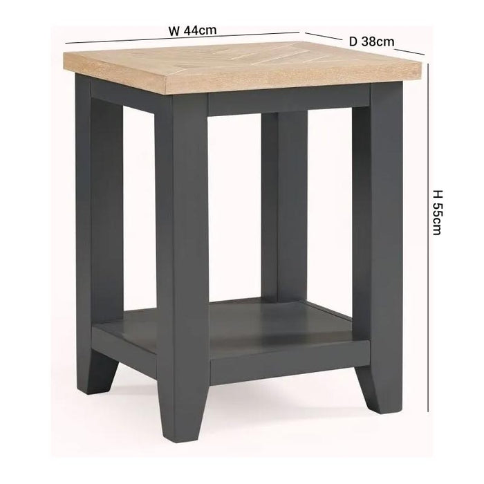Bordeaux Dark Grey Lamp Table
