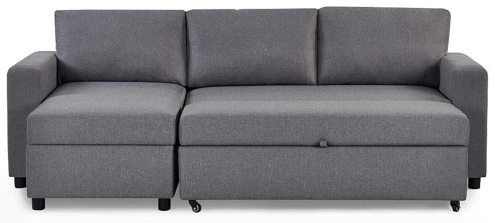 Angel Light Grey Linen Fabric Sofabed