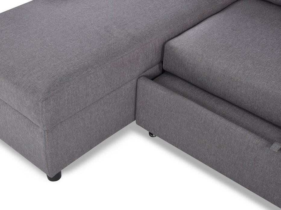 Angel Light Grey Linen Fabric Sofabed