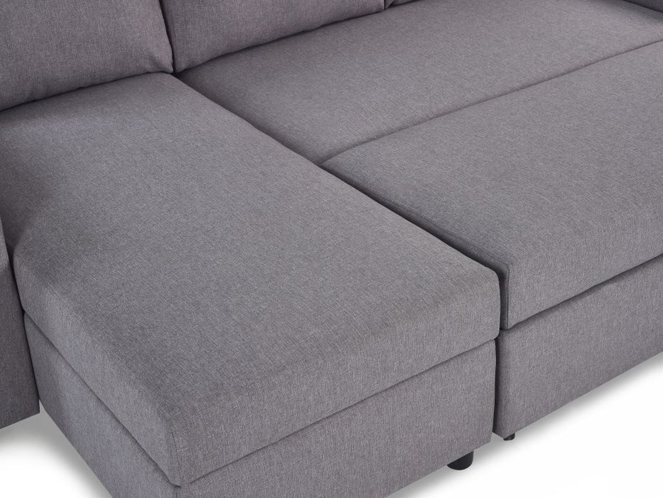 Angel Light Grey Linen Fabric Sofabed
