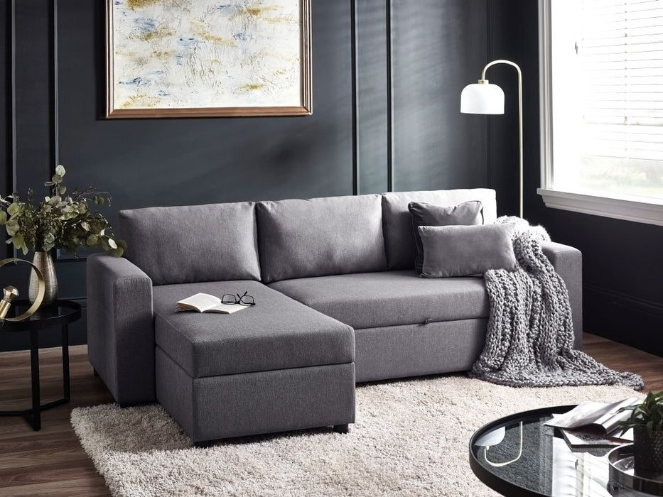 Angel Light Grey Linen Fabric Sofabed