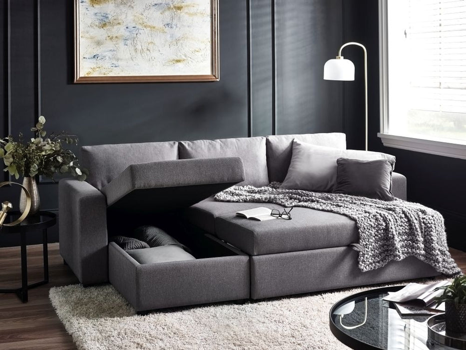 Angel Light Grey Linen Fabric Sofabed