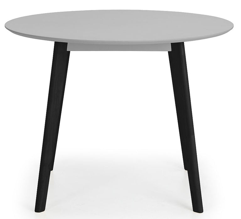 Casa Grey and Black Round Dining Table - 2 Seater