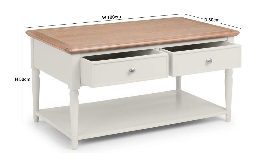 Provence Grey Lacquer Coffee Table