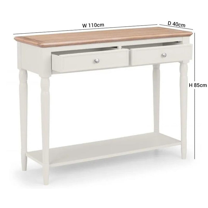 Provence Grey Lacquer Console Table