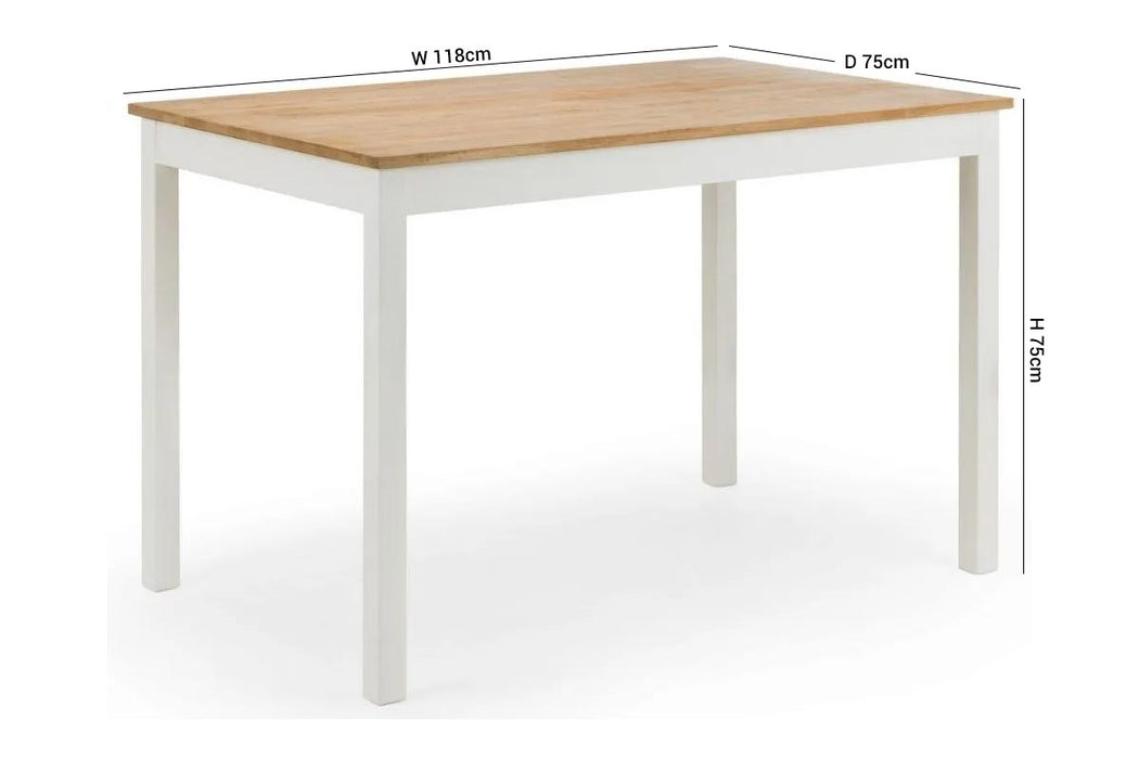Coxmoor Ivory Lacquer Dining Table - 4 Seater