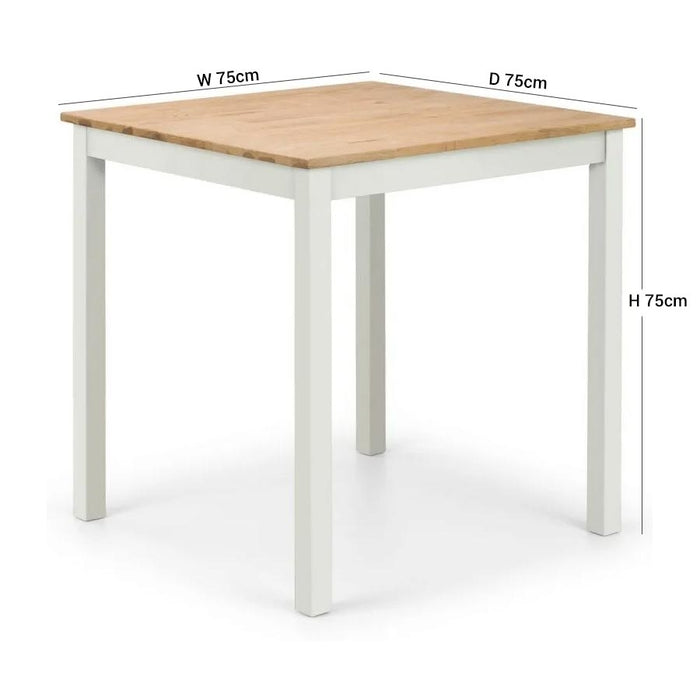 Coxmoor Ivory Painted 2 Seater Dining Set with 2 Chairs