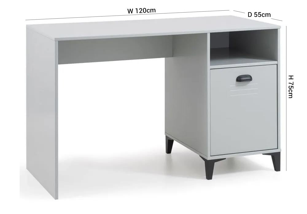 Lakers Grey 1 Door Locker Desk