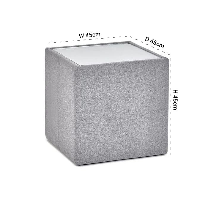 Rohe Platinum Wool Effect Lamp Table
