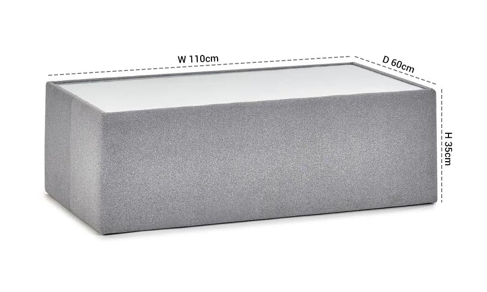 Rohe Platinum Wool Effect Coffee Table
