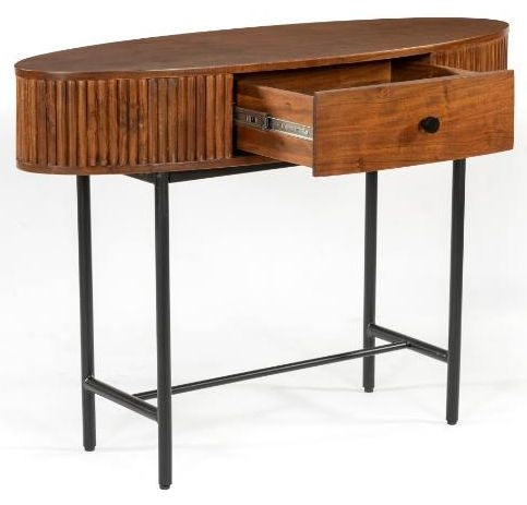 Panama Acacia Wood 1 Drawer Console