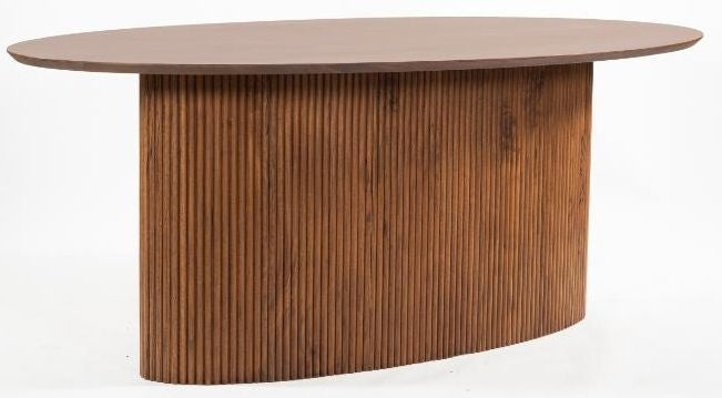 Panama Acacia Wood 8 Seater Oval Dining Table